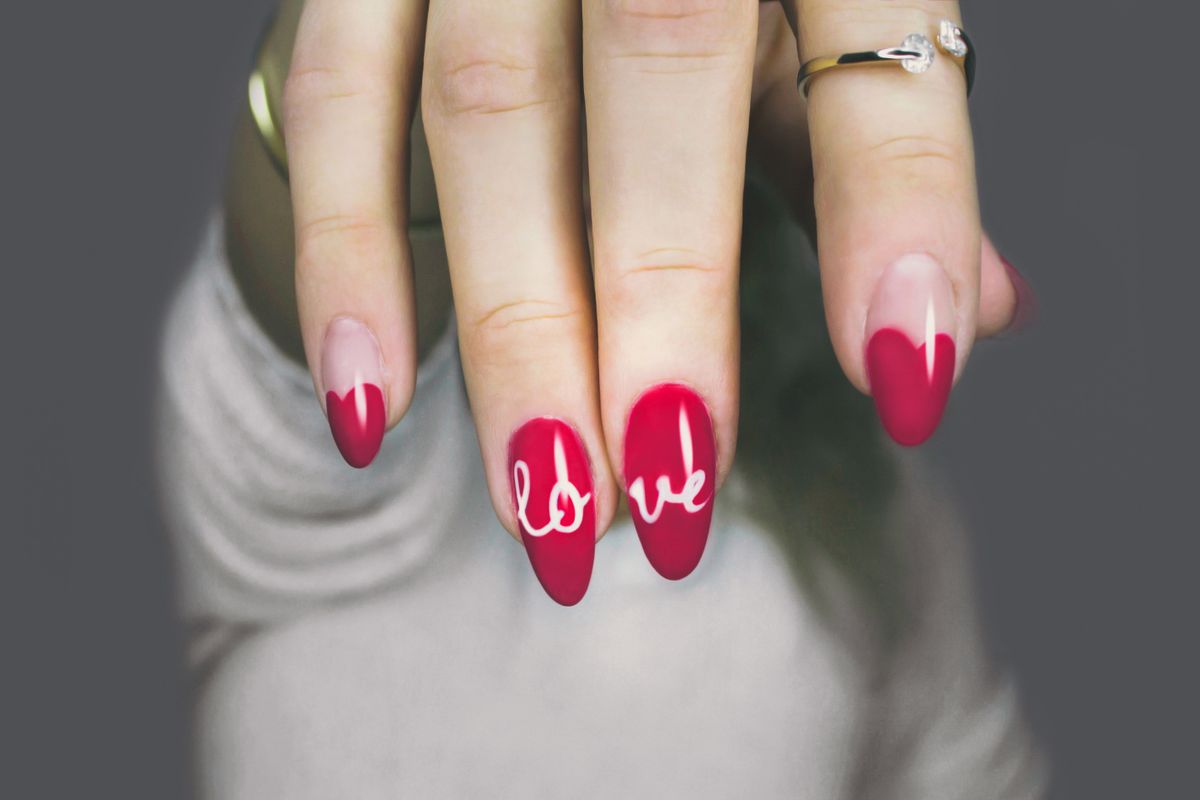 Finished manicure at Ombré Nail Bar, Murfreesboro